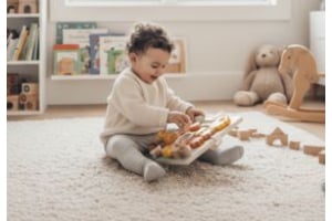 activity board aus holz 