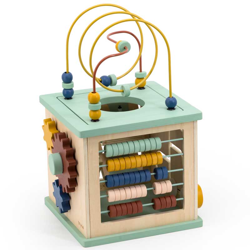 Cube d’éveil en bois pour bébé