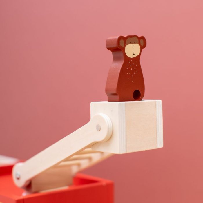 trixie caserne de pompiers en bois - jouets en bois