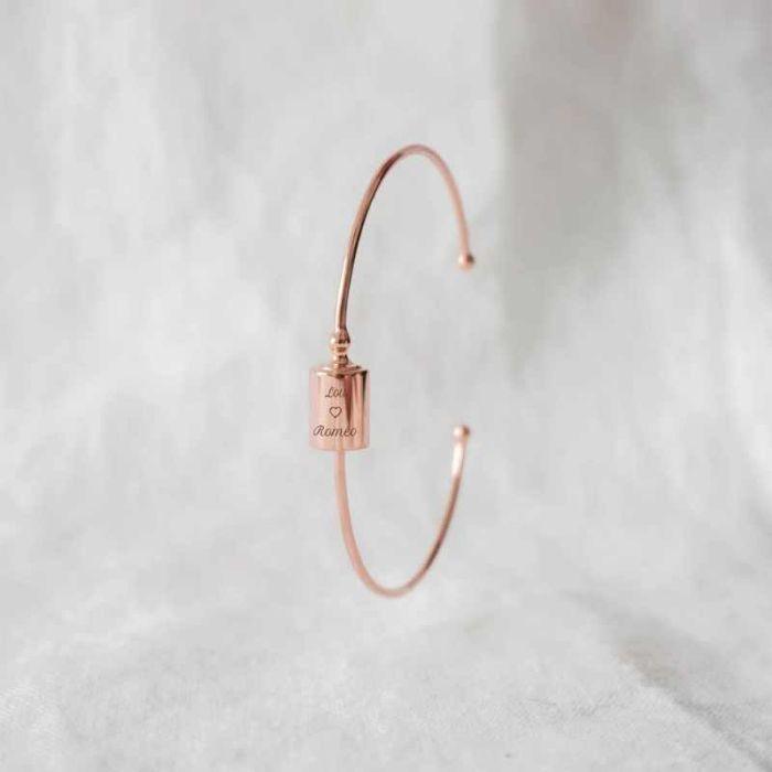 bracelet jonc à personnaliser, mon petit poids