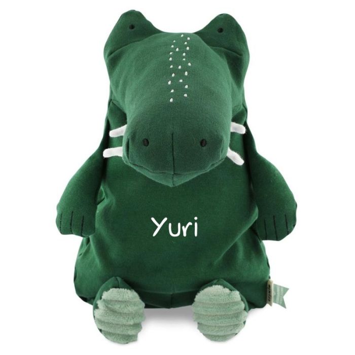 grande peluche croco 38 cm à personnaliser