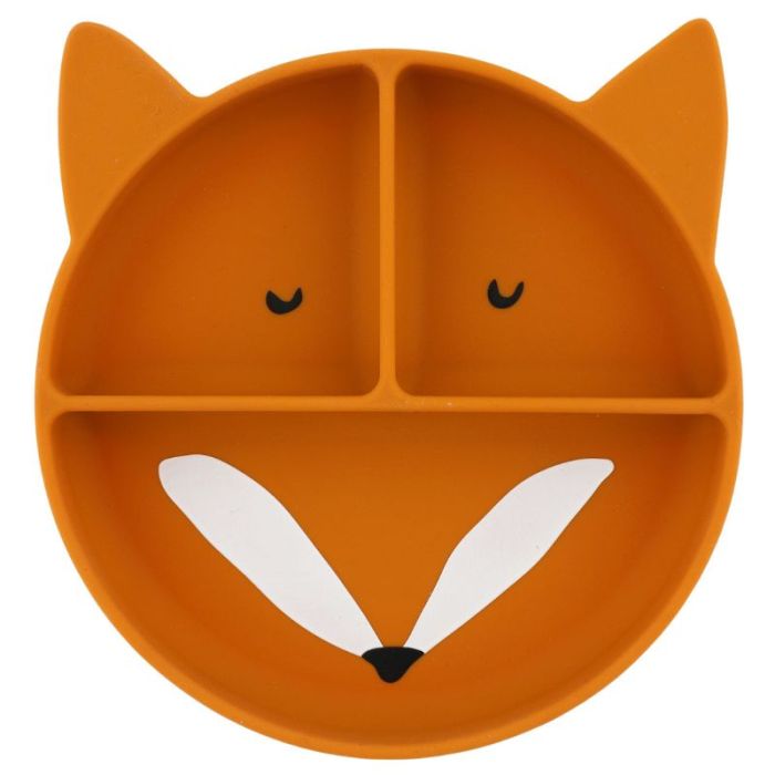 assiette renard avec ventouse et compartiments
