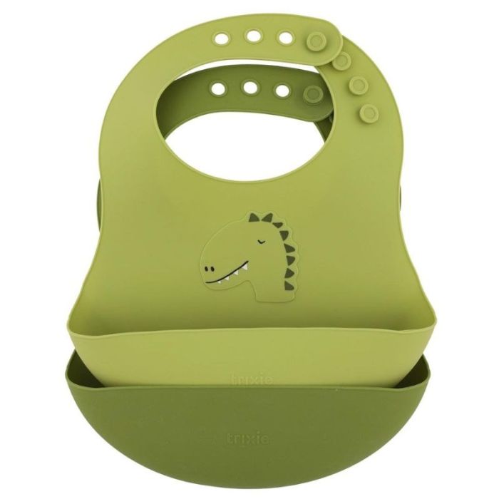 bavoir silicone dino de trixie