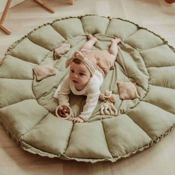 tapis évolutif pour bébé, bloom de play & go, vert

