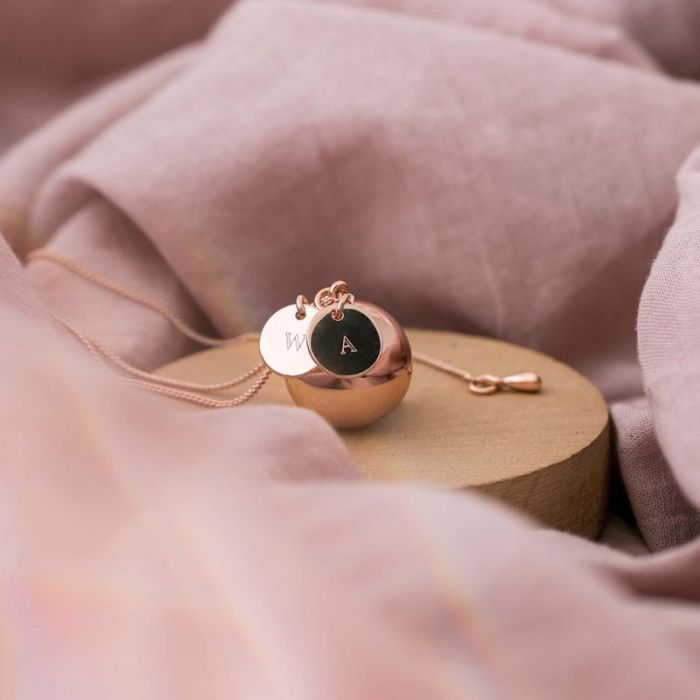 bola de grossesse deux médailles à personnaliser