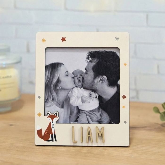 cadre photo renard à personnaliser 