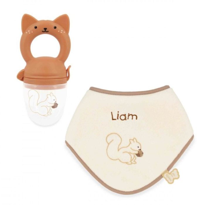 coffret naissance, bavoir et grignoteuse marque Kaloo
