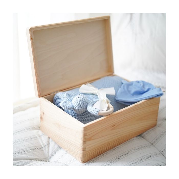 coffret naissance nouveau né, bleu clair