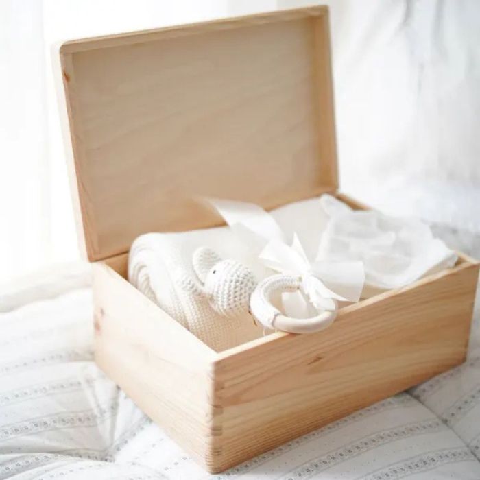 coffret naissance creme, à personnaliser