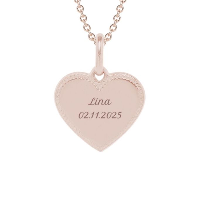 collier coeur à personnaliser
