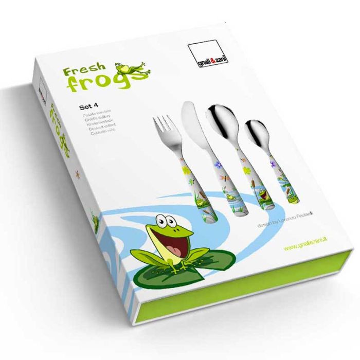 couverts pour enfants grenouilles de gnali et zani