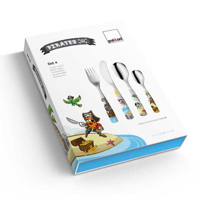 boites couverts enfants pirates, gnali et zani