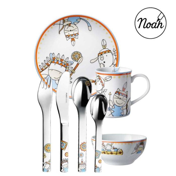 set de couverts à personnaliser et vaisselle les indiens de Puresigns