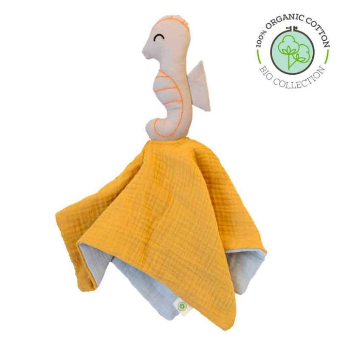 Doudou coton bio hippocampe - aPunt Barcelona