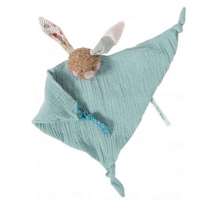 doudou lapin bleu à personnaliser