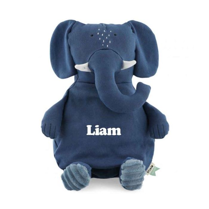 Grande et Adorable peluche Eléphant Trixie Baby en pur coton biologique 