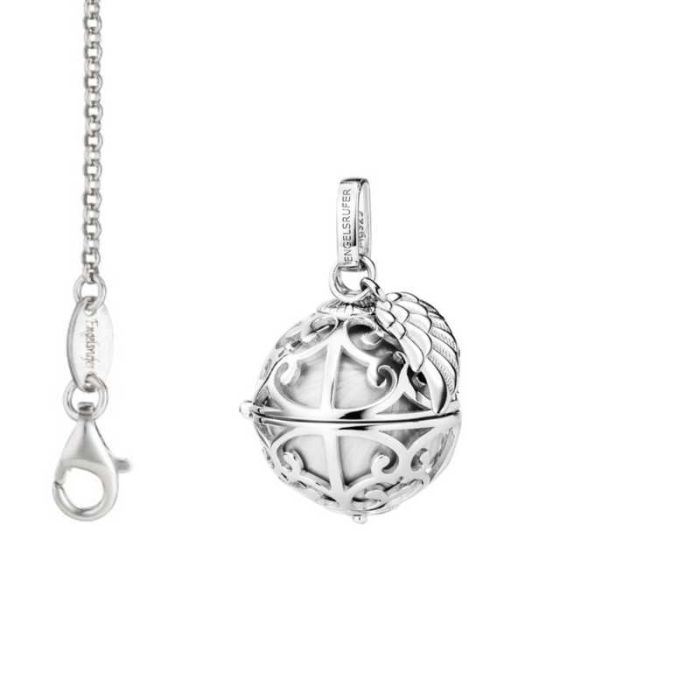 collier boule engelsurfer avec aile argent