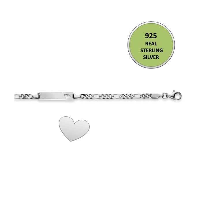 gourmette argent 925 petit coeur