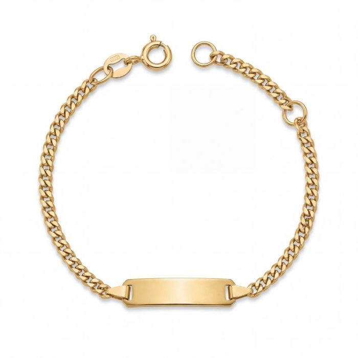 gourmette bébé or jaune
