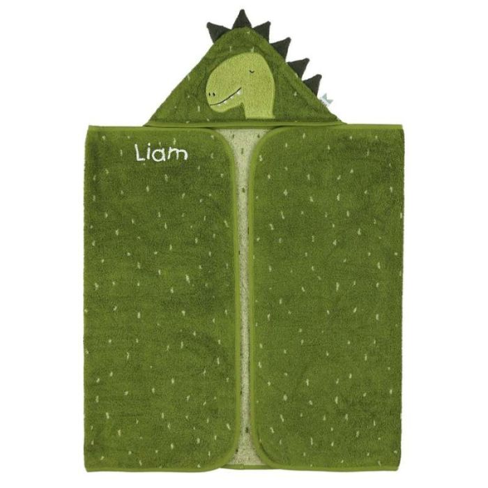 grande serviette de bain dino de trixie baby