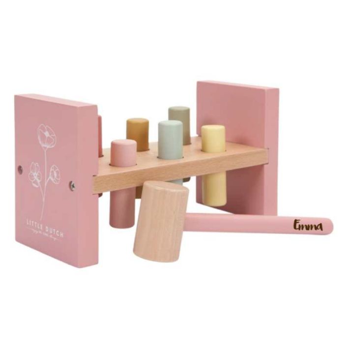 jouet en bois avec marteau personnalisé