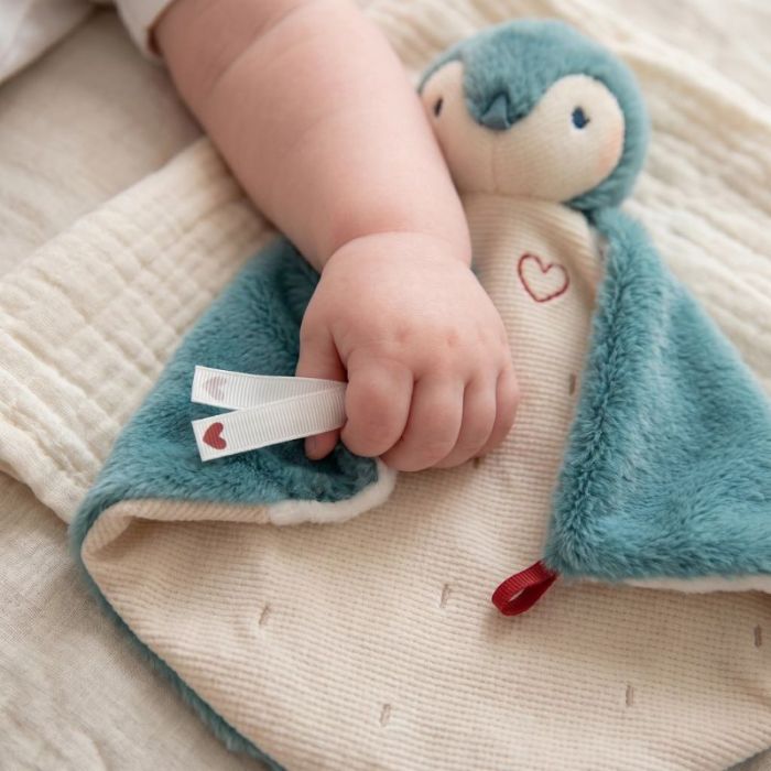 Doudou Kaloo manchot vert à personnaliser pour bébé
