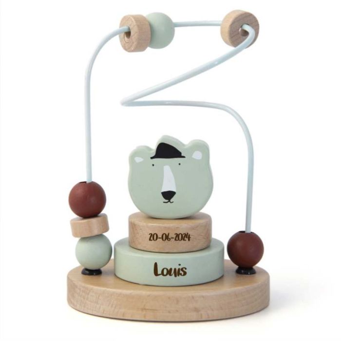 jeu d'éveil labyrinthe ours polaire de trixie baby