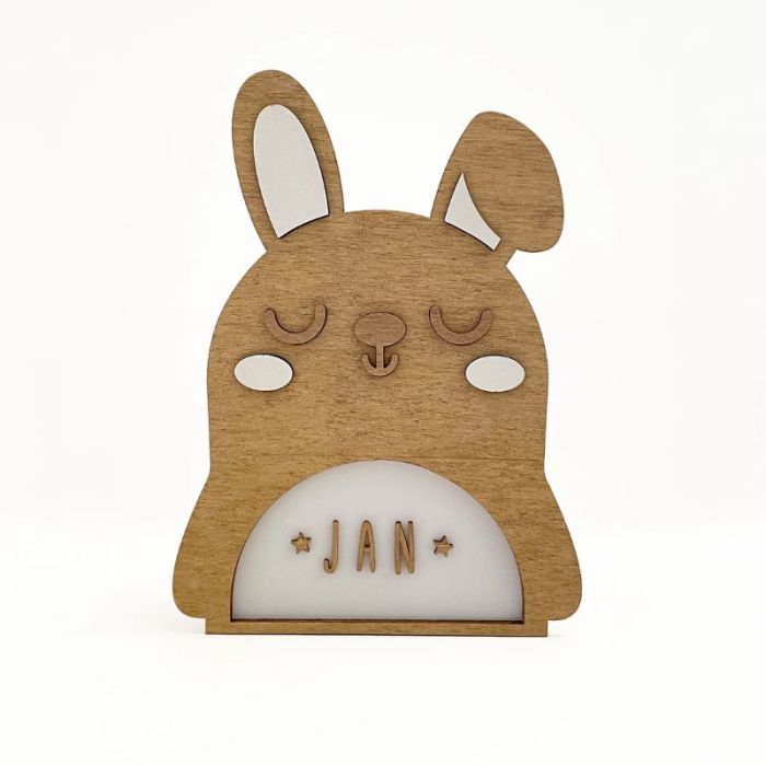 lampe lapin à personnaliser