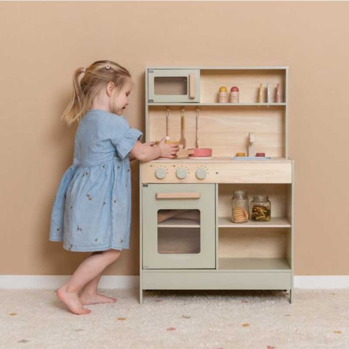 Cuisine en bois Little Dutch coloris mint