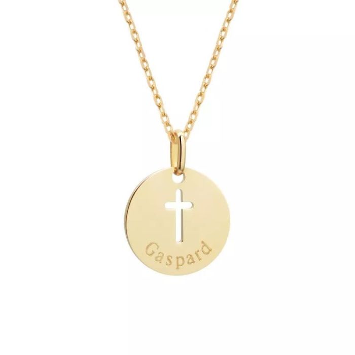 collier et pendendif croix ajourée