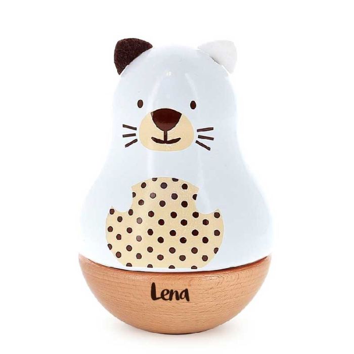 Boîte à musique en bois, Mariette la minette