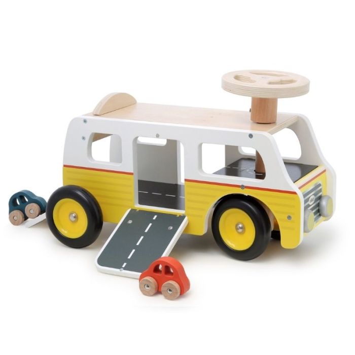 Porteur van garage en bois Vilac