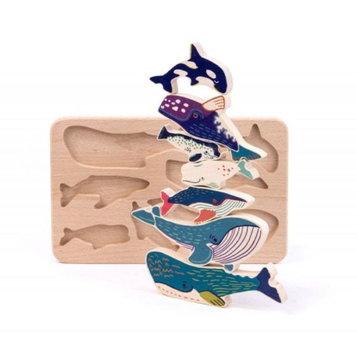 puzzle en bois baleine