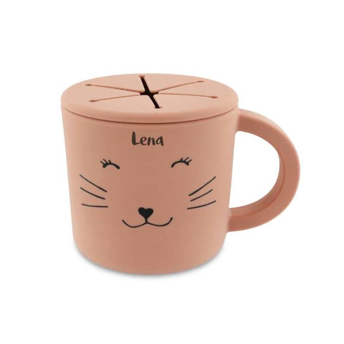 tasse à gouter pour bébé, trixie baby, chat