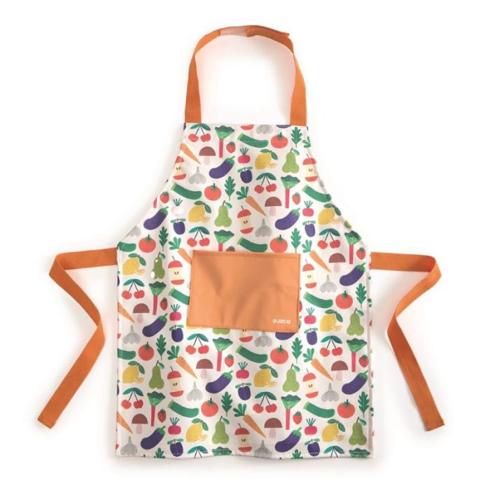 Tablier de cuisine enfant à personnaliser, Du potager, Djeco, dès 2 ans
