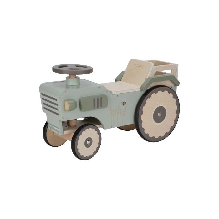 tracteur en bois pour enfant dès 18 mois de la marque Little Dutch