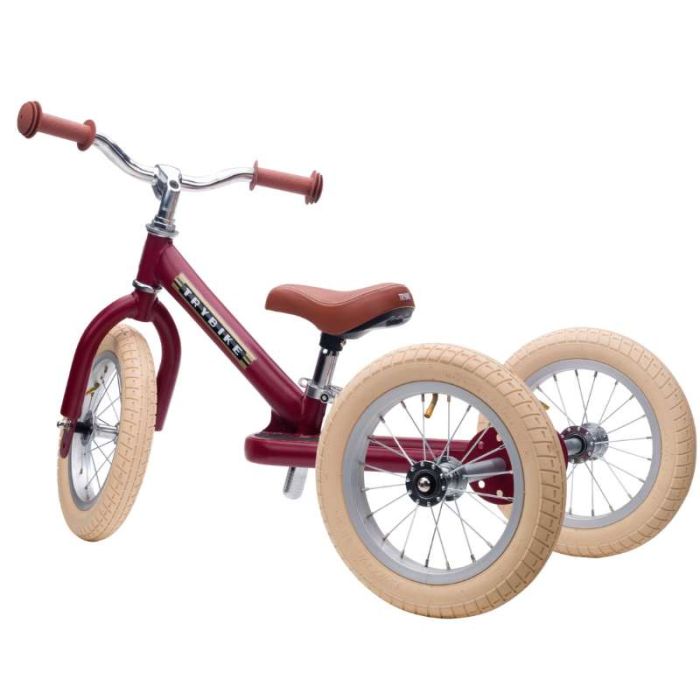 Yifunth Rouge Tricycle enfant Evolutif avec auvent pliable barre à pousser enfant 1-5ans