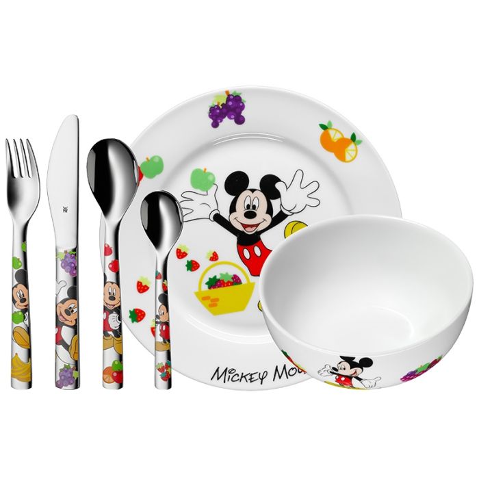 couvert et vaisselle mickey à graver, idée cadeau personnalisé pour enfant