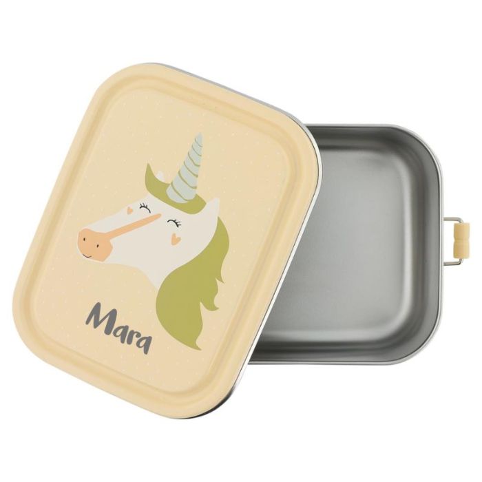 boite à gouter personnalisée pour petite fille fan des licornes