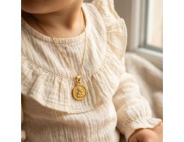 Médaille or jaune 750 ange