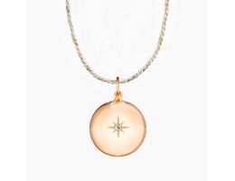 bola de grossesse or rose avec cordon, bonne étoile