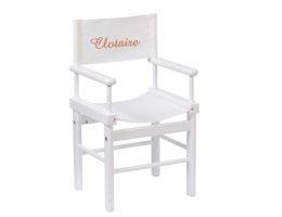 chaise réalisateur cinema pour enfant, cadeau à personnaliser avec prénom enfant.