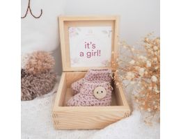 coffret pour annoncer le sexe du bébé, its' a girl