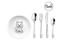 couvert teddy et assiette enfant de la marque Puresigns