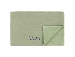 couverture bliss sage, à personnaliser avec prénom enfant