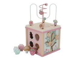 cube éveil activités en bois pour bébé fille dès 18 mois