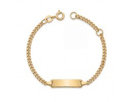 gourmette bébé or jaune
