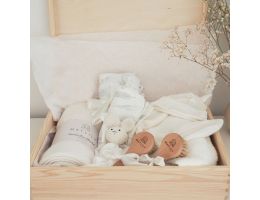 grand coffret naissance, maylily, beige