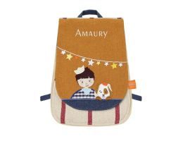 sac à dos personnalisé, chien de l'oiseau bateau