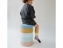 chaise arc en ciel en pieces en mousse, moes